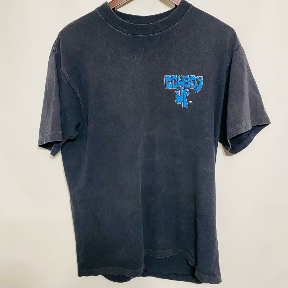 Vintage Cowboy Up Mens Short Sleeve Tee Size Large